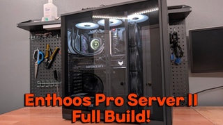 Ryzen 9950x + Asus 4090 OC in a Enthoos Pro Server II Full Build.