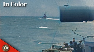 Battleship Bismarck in action - Battle of Denmark Strait footage - Kriegsmarine Colourized