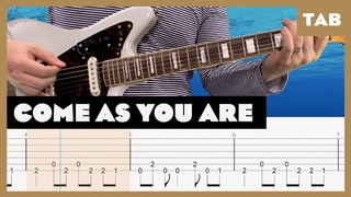 Come As You Are (Full Step, 1/2 Step, and Standard) Nirvana Cover | Guitar Tab | Lesson | Tutorial