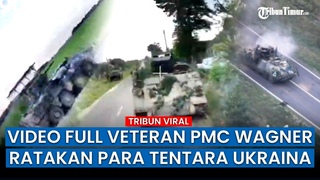 FULL Pejuang PMC Wagner Rusia Hantam Habis Kendaraan Lapis Baja Ukraina