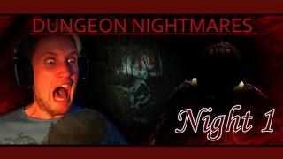 Dungeon Nightmares | SCARED TO TEARS! | (Night 1) Indie Horror Game w/ facecam