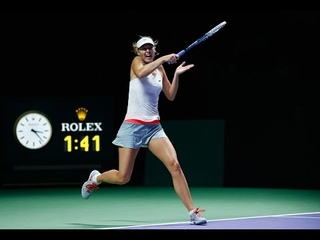 Maria Sharapova vs Agnieszka Radwanska | 2014 WTA Finals Highlights