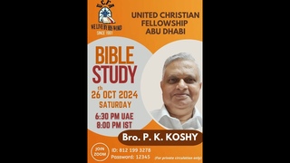 Join Us For A Powerful Bible Study Session With United Christian Fellowship Abu Dhabi!.