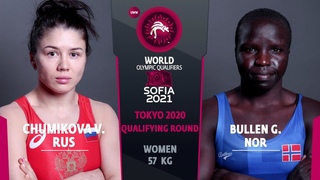 1/2 WW - 57 kg: V. CHUMIKOVA (RUS) v. G. BULLEN (NOR)