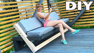 ИЗ ОБРЕЗКОВ ВОЛОСАТОГО БРУСА УЛИЧНЫЙ ДИВАН СОФА СКАМЕЙКА СВОИМИ РУКАМИ DIY OUTDOOR SOFA FROM WOOD