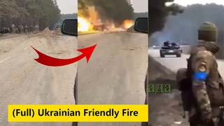 (Friendly Fire) Ukrainian T-64 shoots a group of Ukrainian soldiers