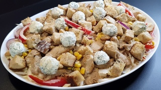 Тот самый вкусный салат Ревнивец с сырными шариками и сухариками!