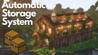 AUTOMATIC STORAGE SYSTEM | Minecraft Tutorial | Java & Bedrock +