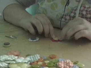 How To Make Button Flower Hair Clips