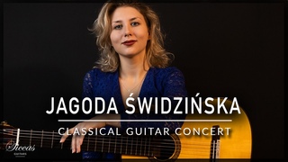 JAGODA SWIDZINSKA - Online Guitar Concert | Tarrega, BACH, Llobet, Turina | Siccas Guitars