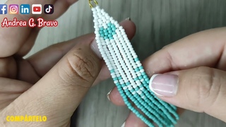 COMO HACER ARETES DE FLECOS EN MOSTACILLA/ Andrea G. Bravo