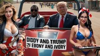 P DIDDY and TRUMP in EBONY and IVORY
