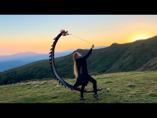 Flight of the Dragon - Dance Meditation in Sunrise Mountains with Flying Dragon by Ksenia Kokoz