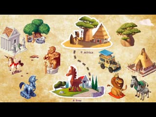 Coin Master прохождение 8 Troy and Africa