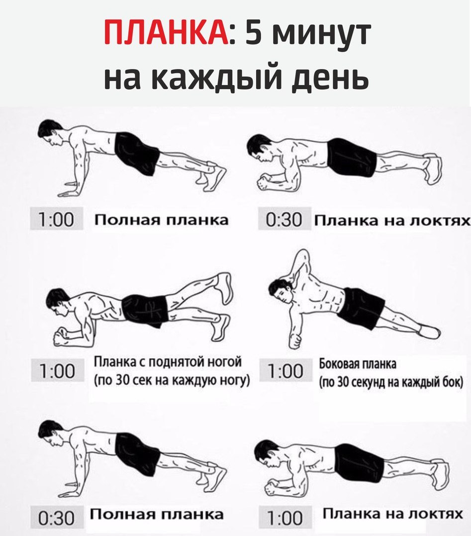 если делать планку каждый день