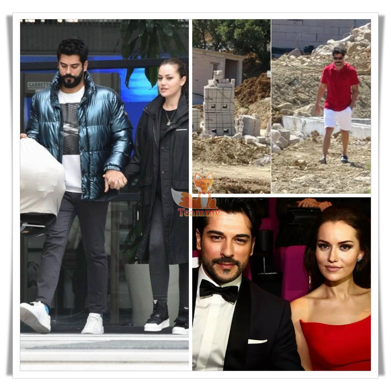 Burak Özçivit and Fahriye Evcen
