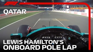 Lewis Hamilton’s Onboard Pole Lap | 2021 Qatar Grand Prix | Pirelli