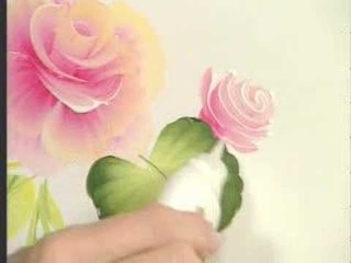 Как нарисовать розы смешанными красками