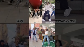 paint the town red challenge #dojacat#yuqi#jungwon#niki#hoshi#nizz#nova